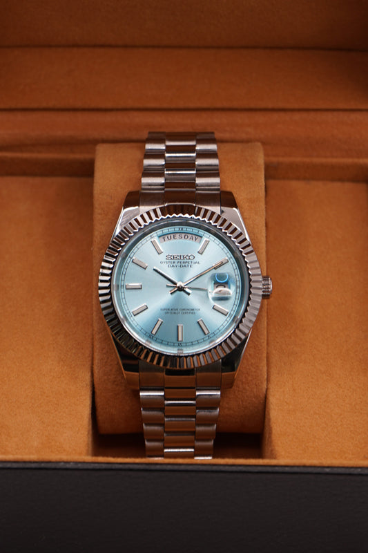 Seiko Mod Day - Date Ice Blue