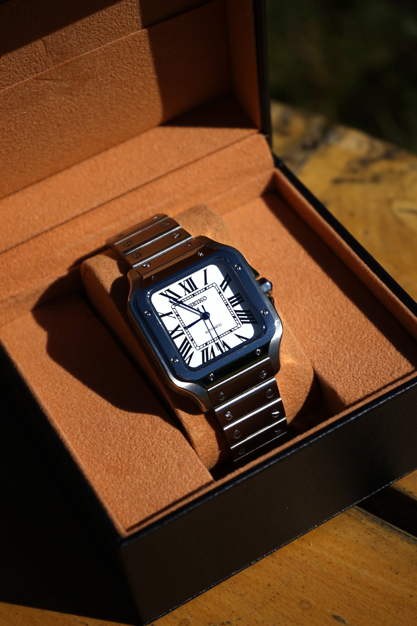 Seiko Mod Santos Classic White