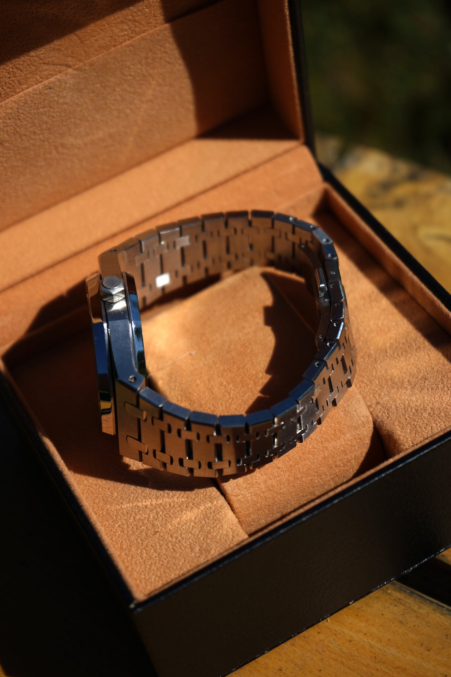Seiko Mod Royal Oak Skeleton Silver