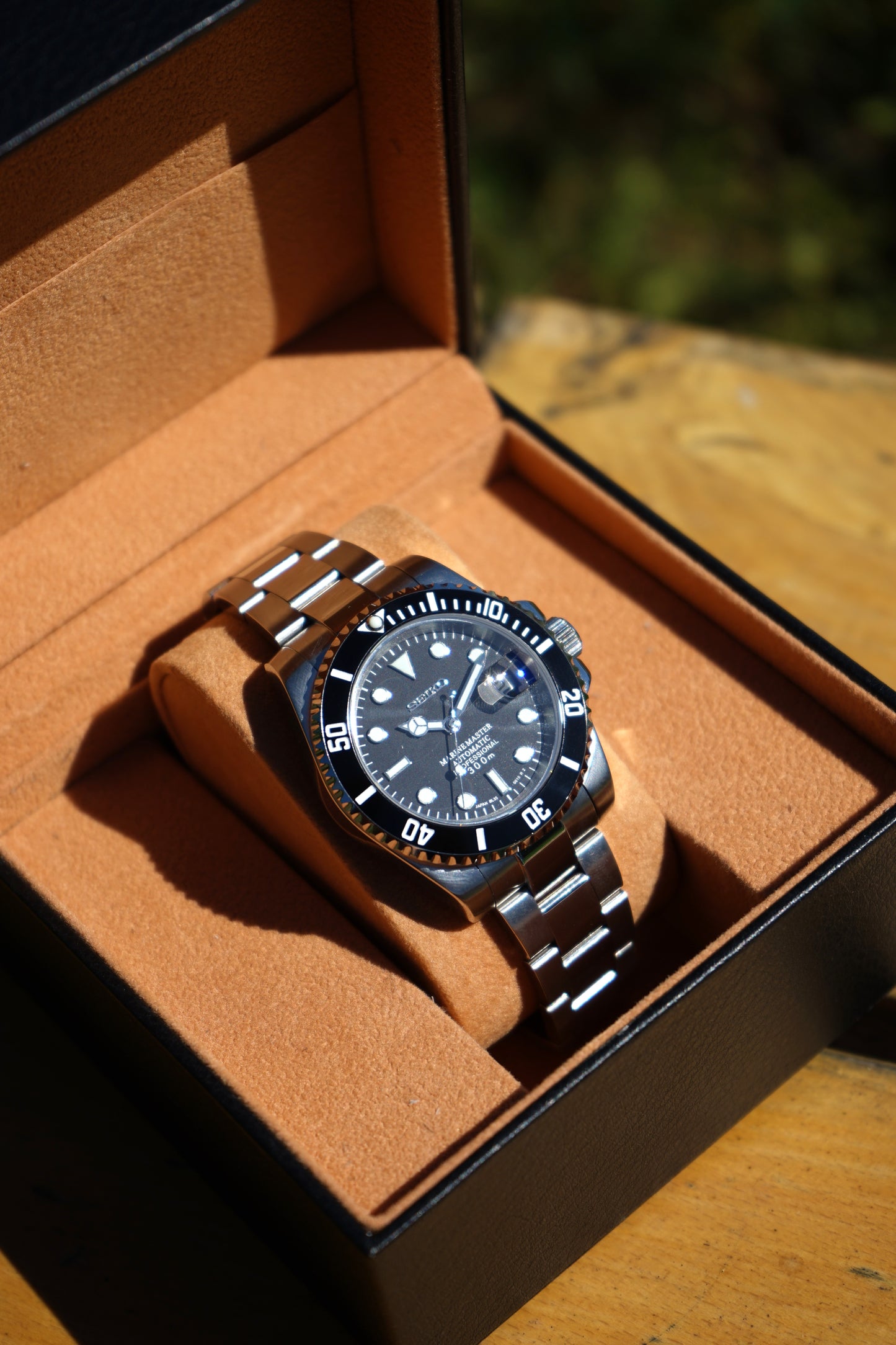 Seiko Mod Submariner Black