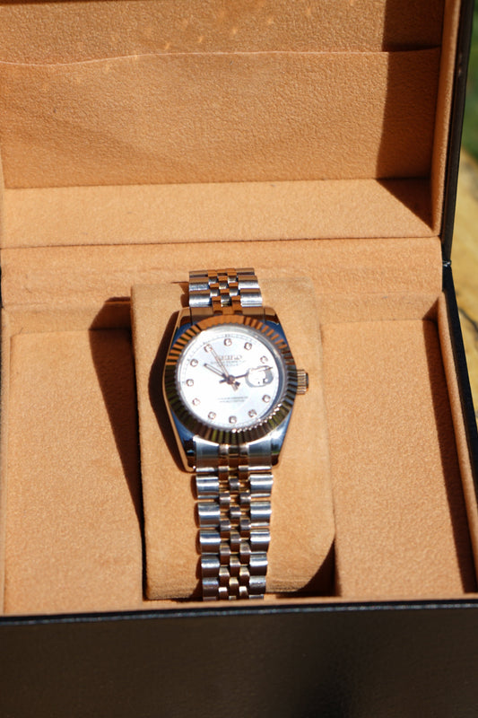 Seiko Mod Datejust  Bi-Color Rosegold (Dámské)