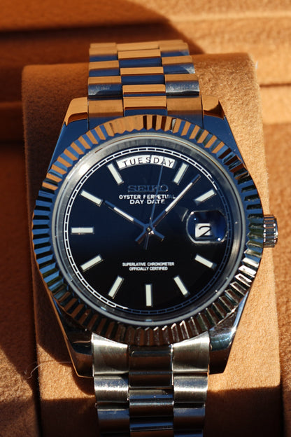 Seiko Mod Day - Date Classic Black
