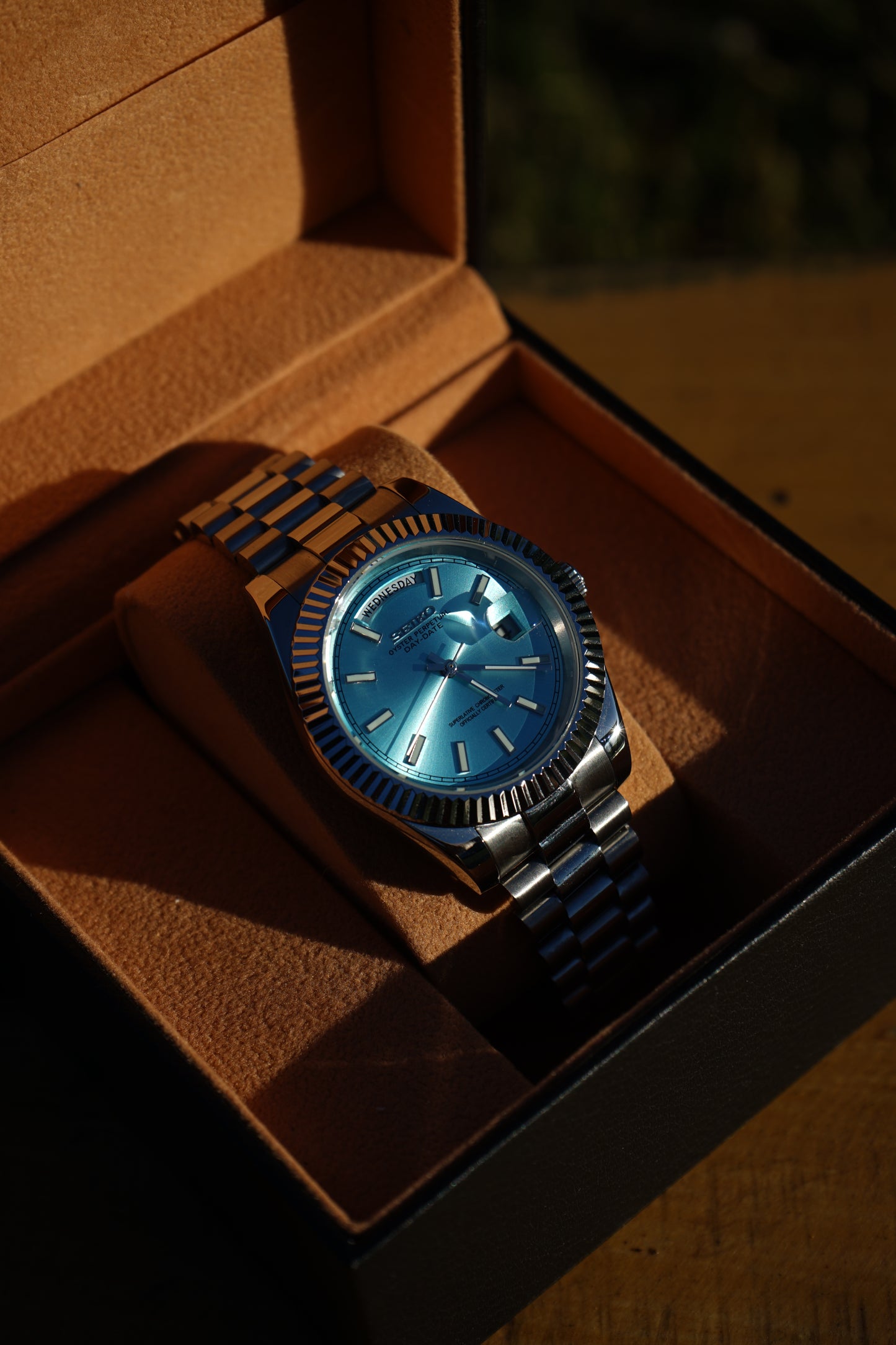 Seiko Mod Day - Date Ice Blue