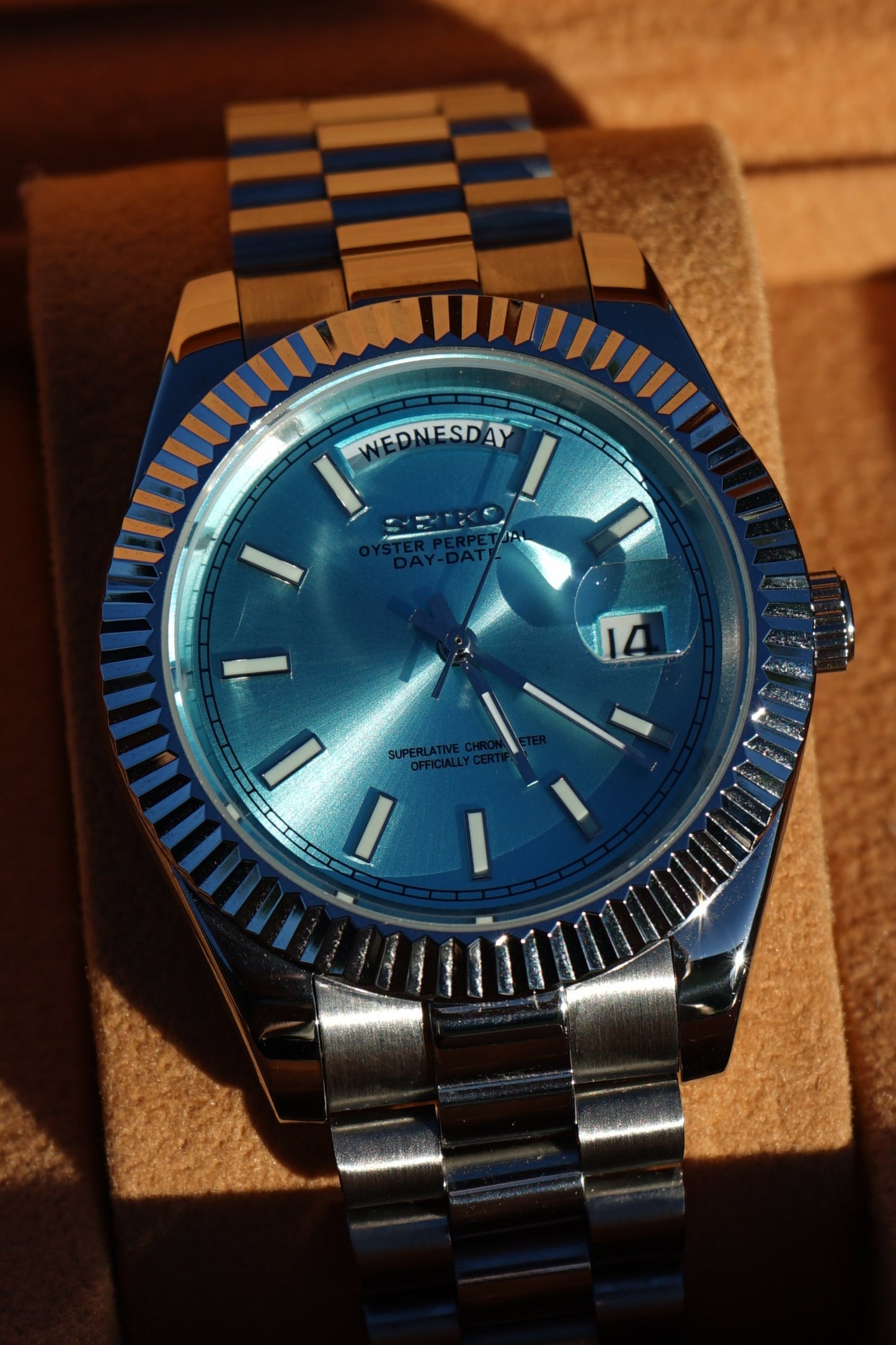 Seiko Mod Day - Date Ice Blue