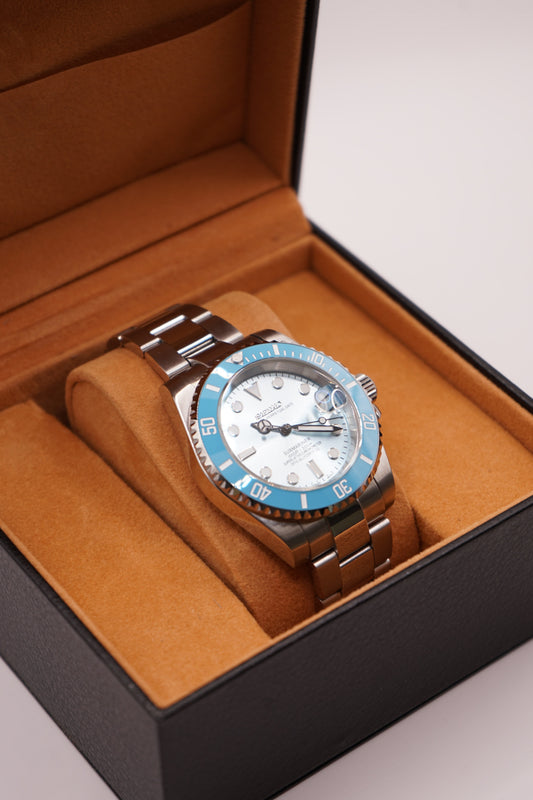 Seiko Mod Submariner Baby Blue
