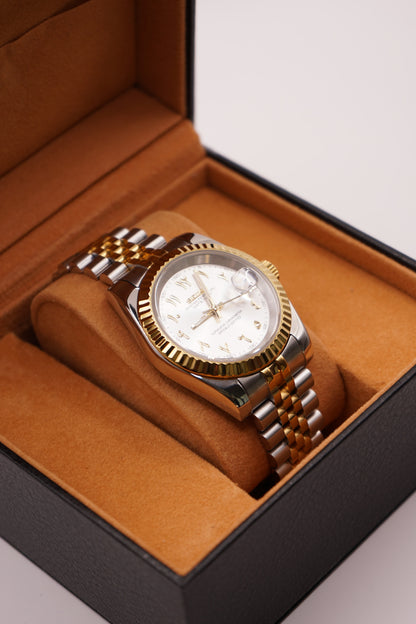 Seiko Mod Datejust Bi-Color Yellow Gold Arabic