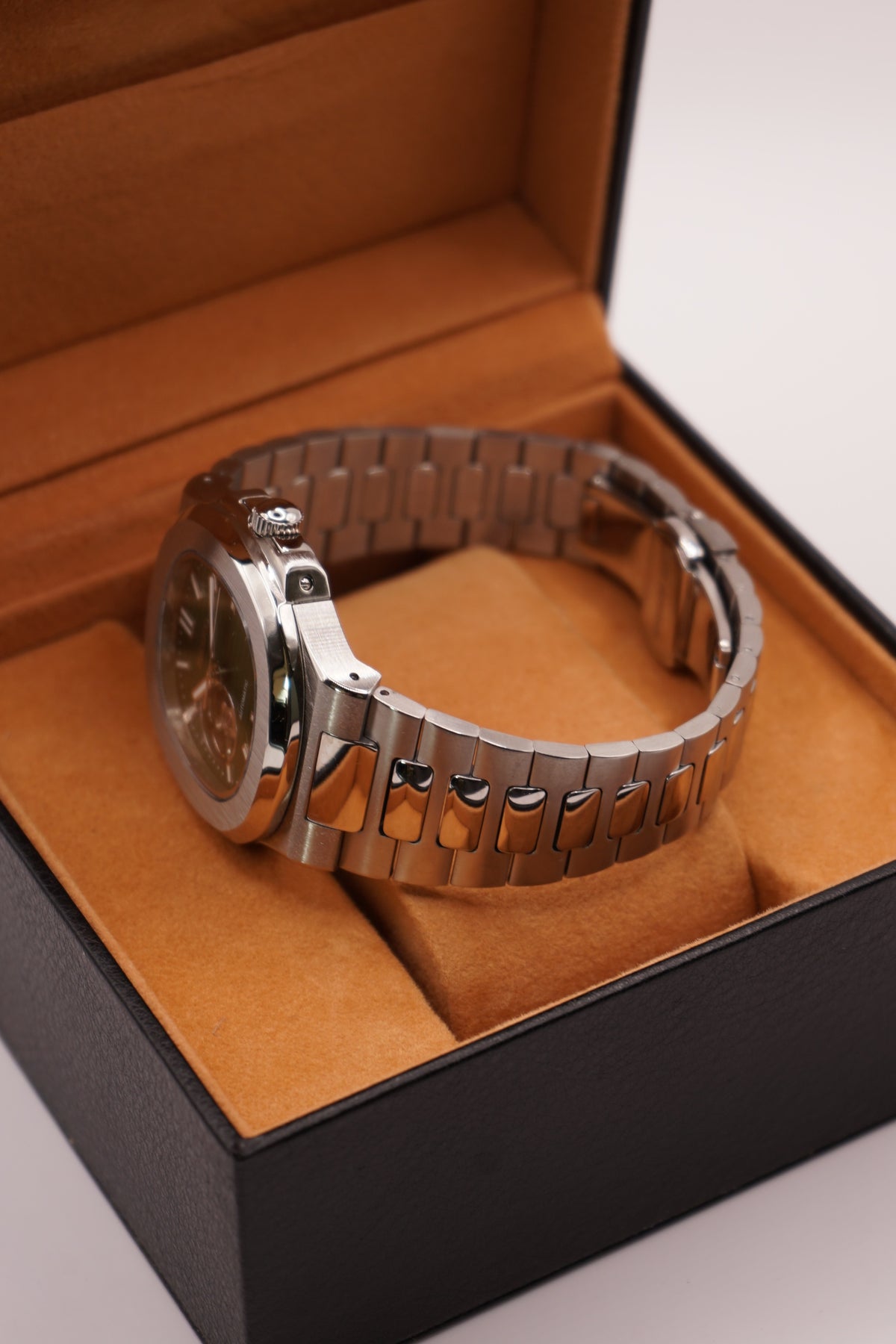 Seiko Mod Nautilus Green Open Heart