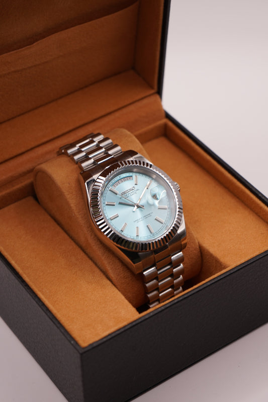 Seiko Mod Day - Date Ice Blue