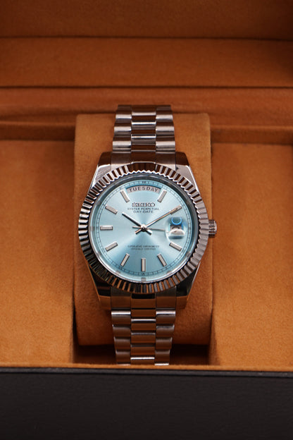 Seiko Mod Day - Date Ice Blue