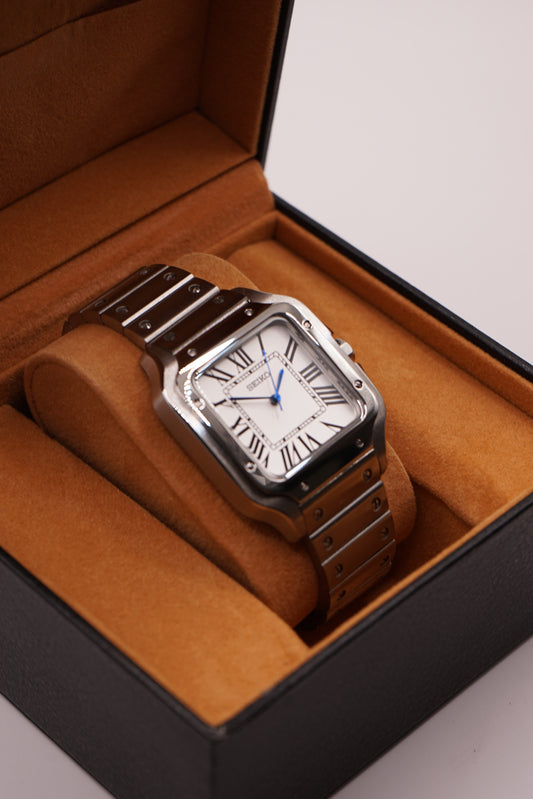 Seiko Mod Santos Classic White