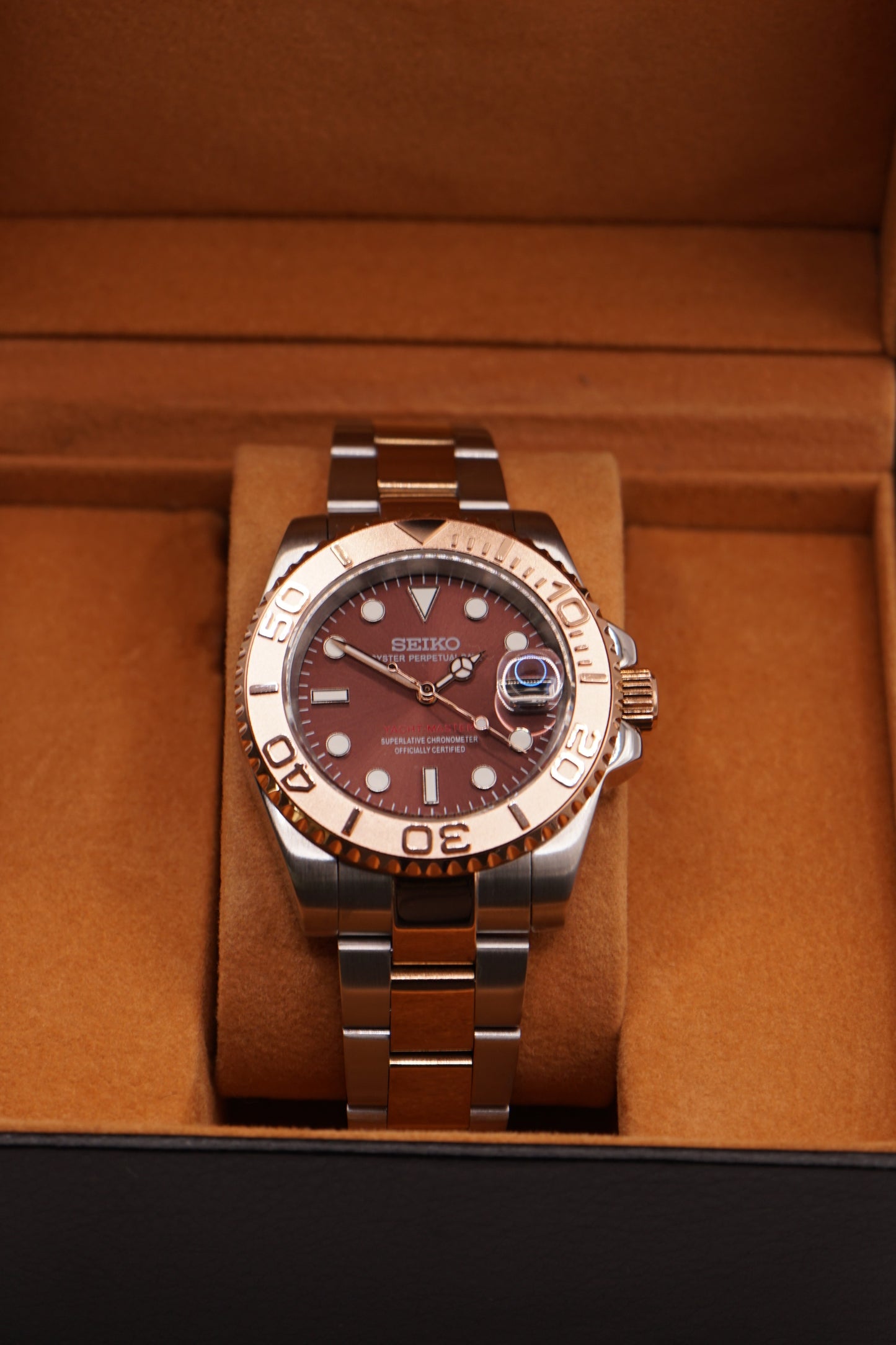 Seiko Mod Yacht Master Root Beer