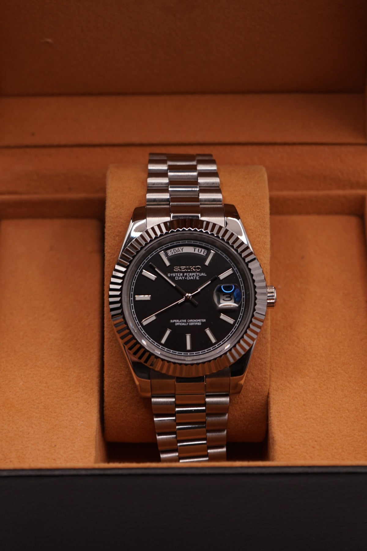 Seiko Mod Day - Date Classic Black