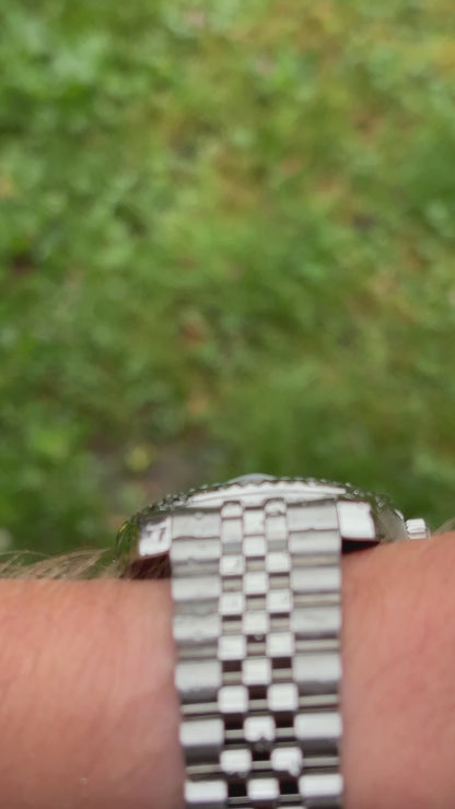 Seiko Mod Datejust Textured White